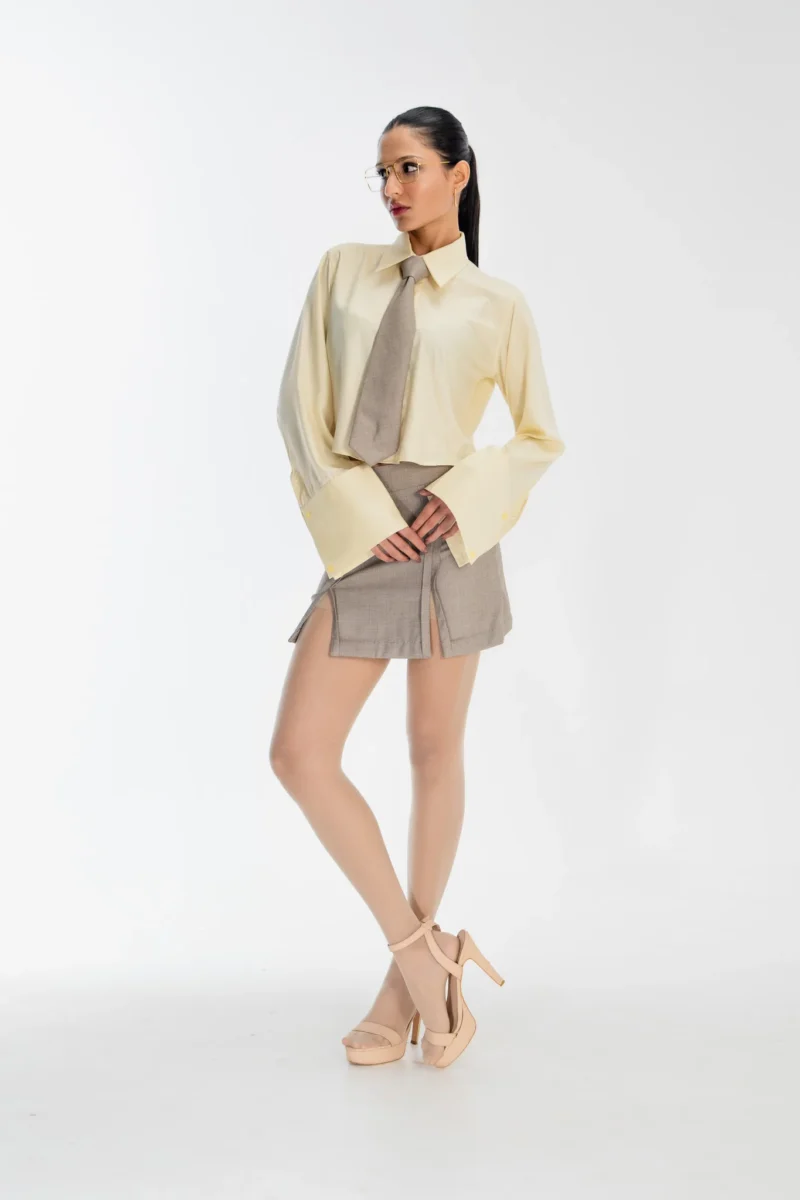 Taupe necktie